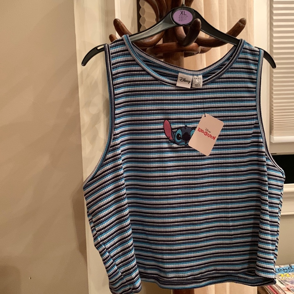 Primark Disney Stitch Cropped Tank Top